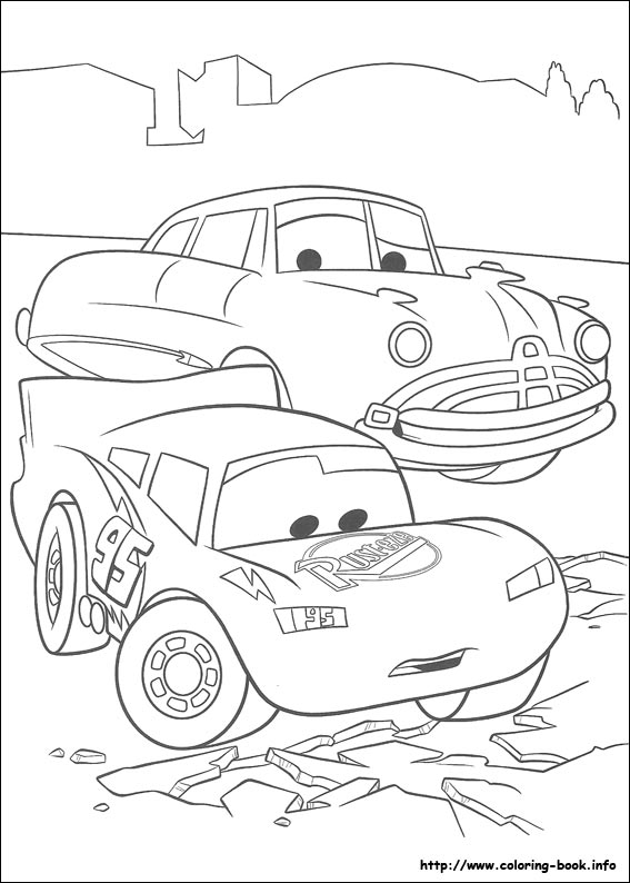 Plansa de colorat cu Cars pixar 207 121